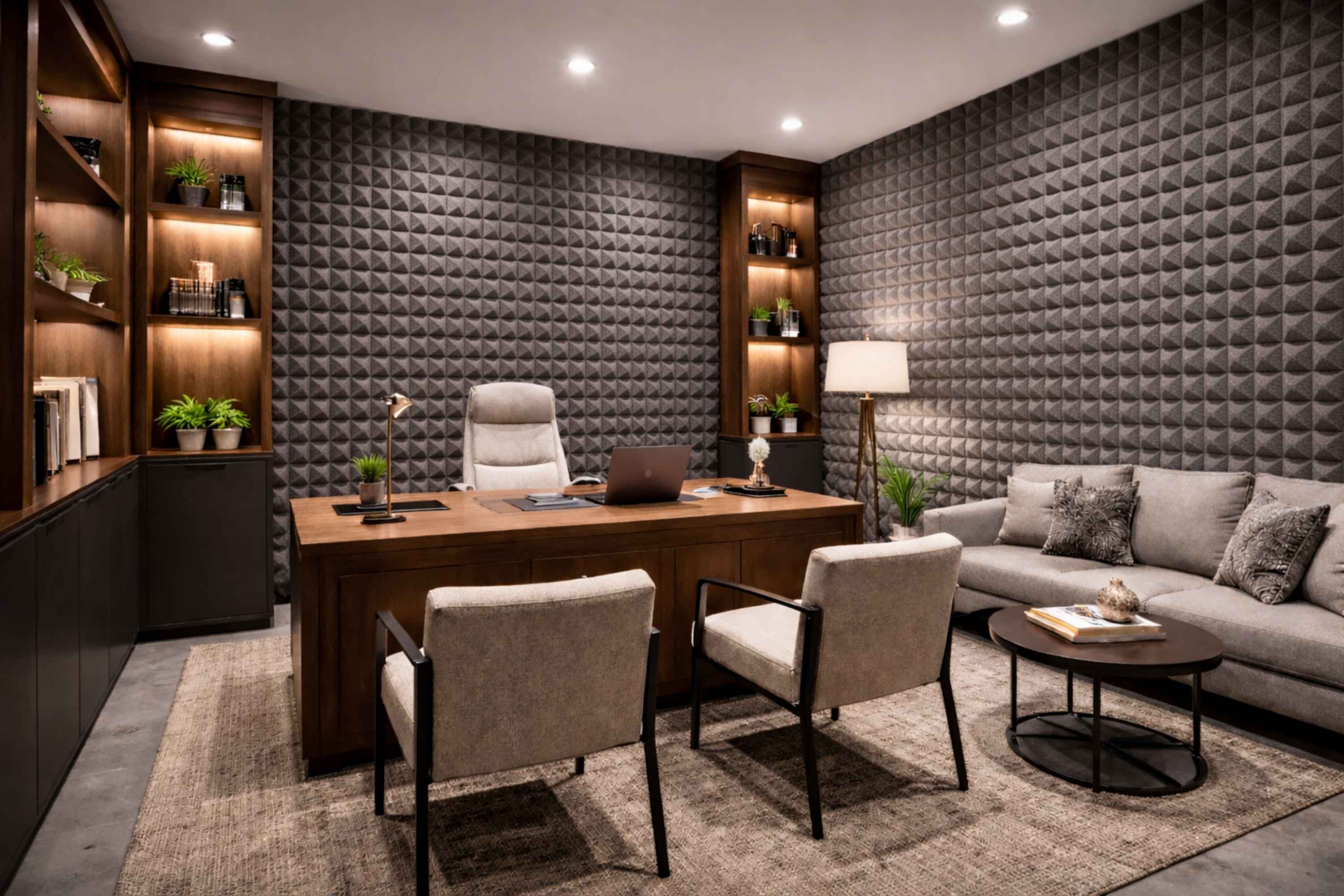 Acoustic treatment for private cabins